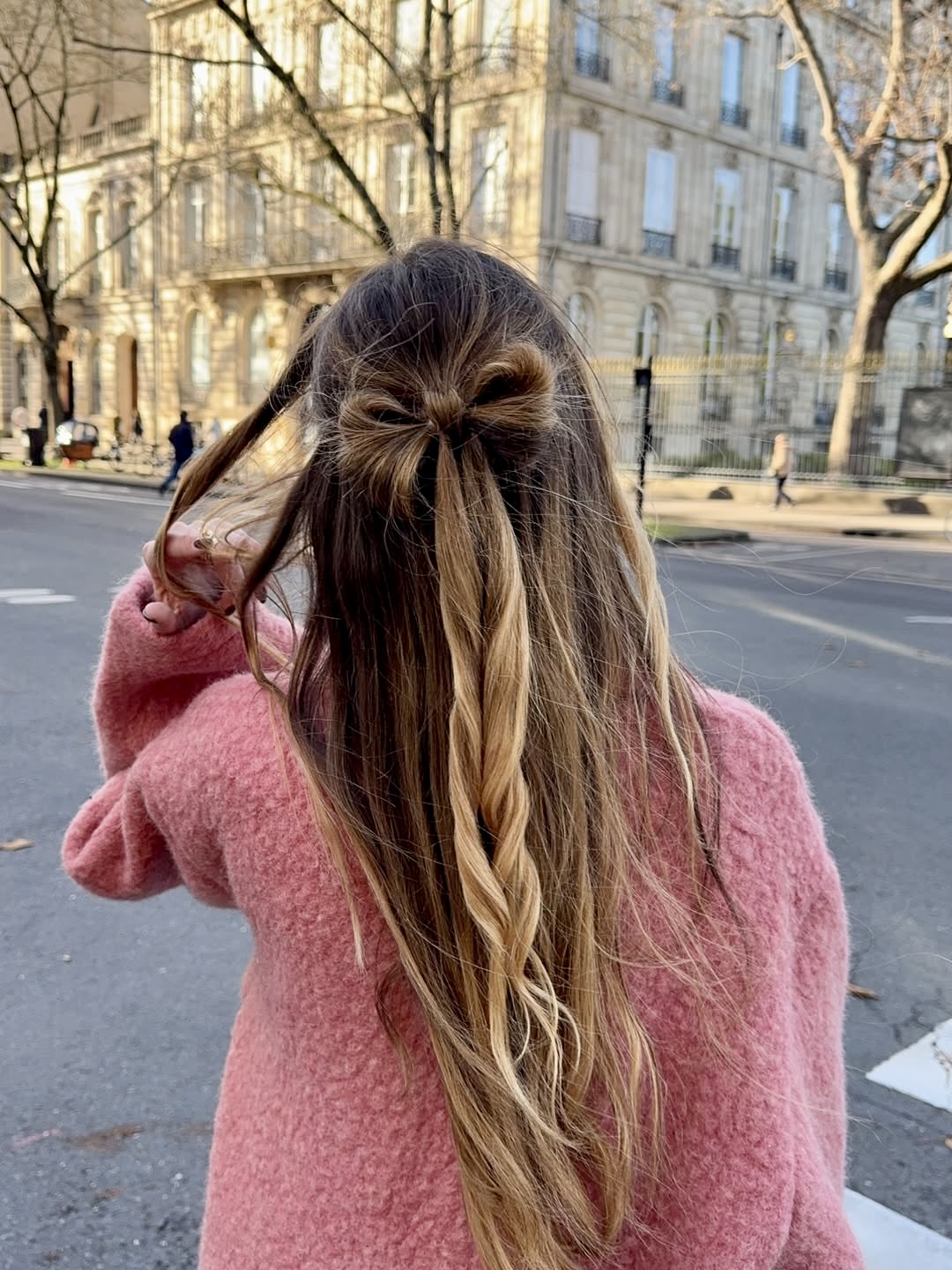 Charming Half-Up Bow With Twisted Strands