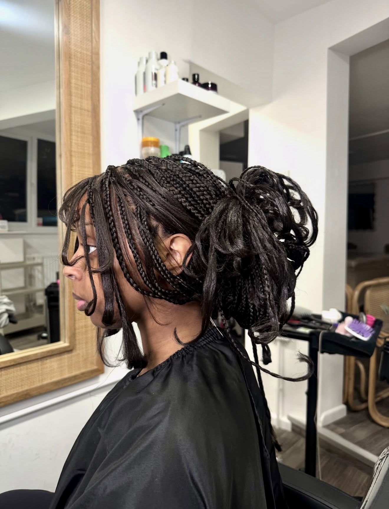 Chic Braided Ponytail With Face-Framing Tendrils
