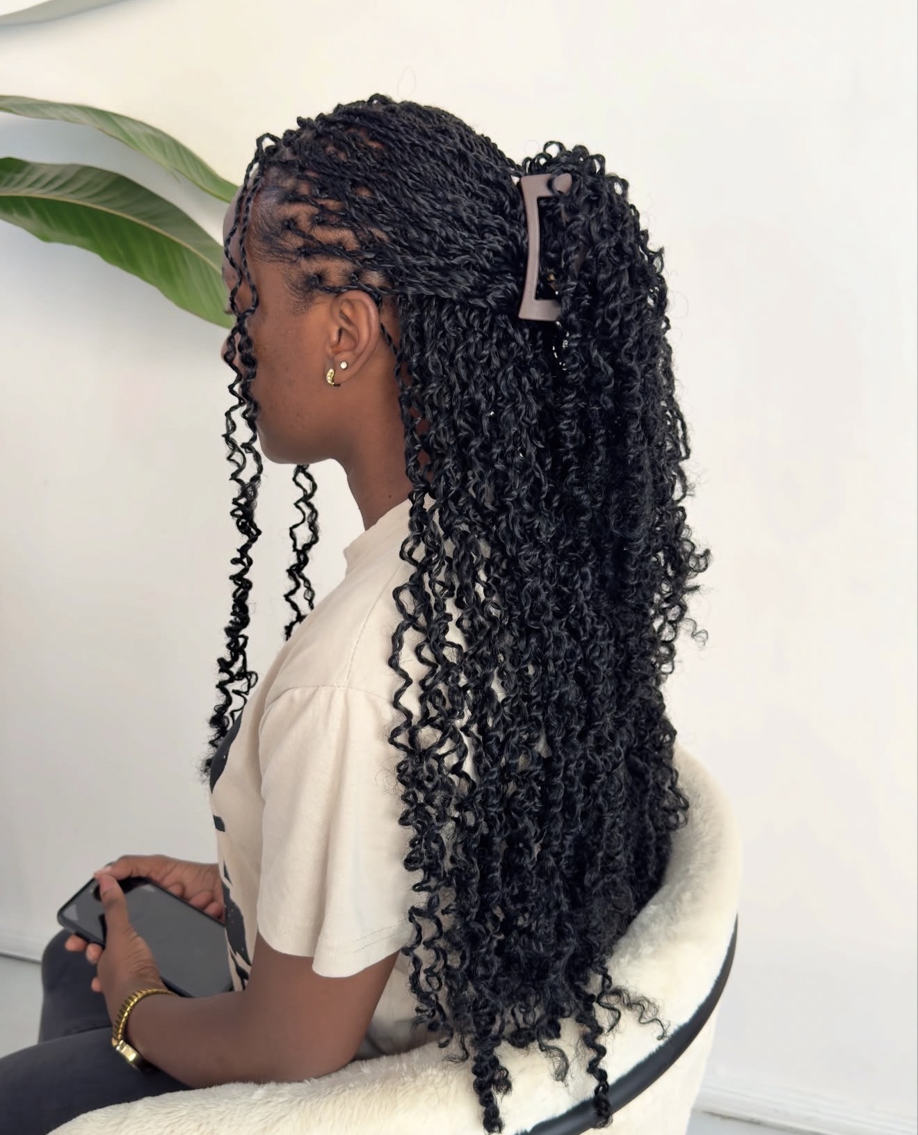 Chic Half-Up Passion Twists With Claw Clip