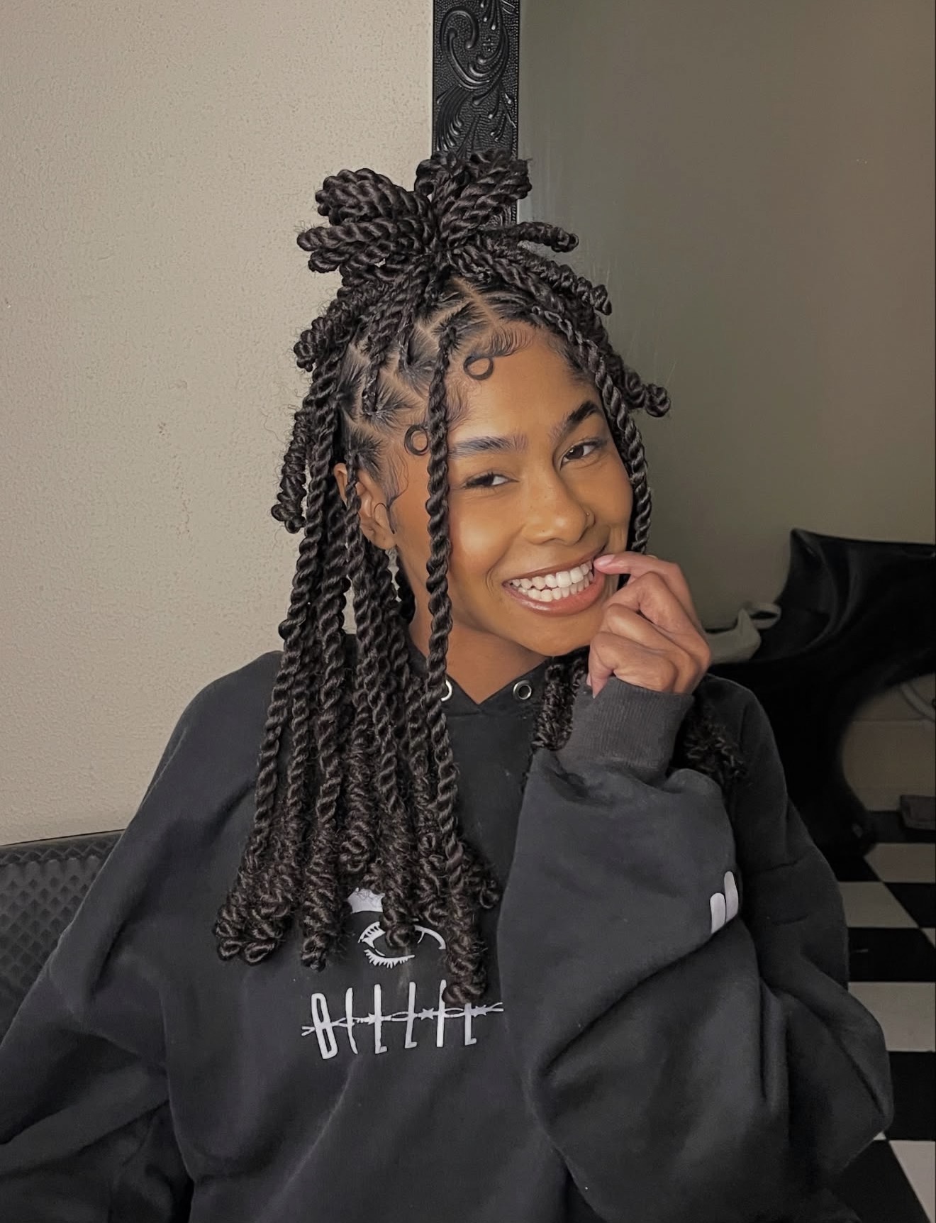 Chic Half-Up Passion Twists With Defined Curls