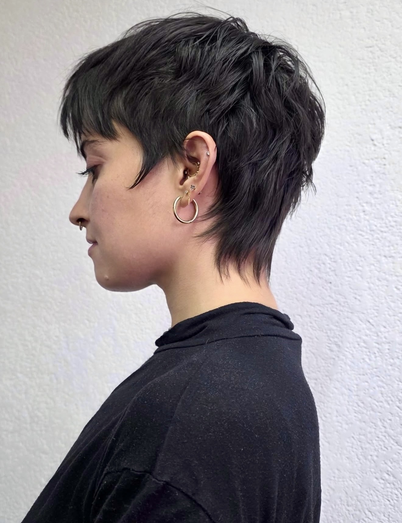 Chic Uneven Texture Pixie Cut