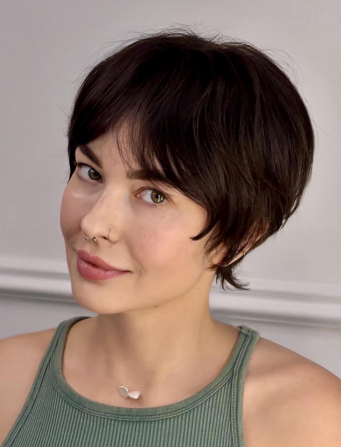 Choppy Layered Pixie With Textured Bangs