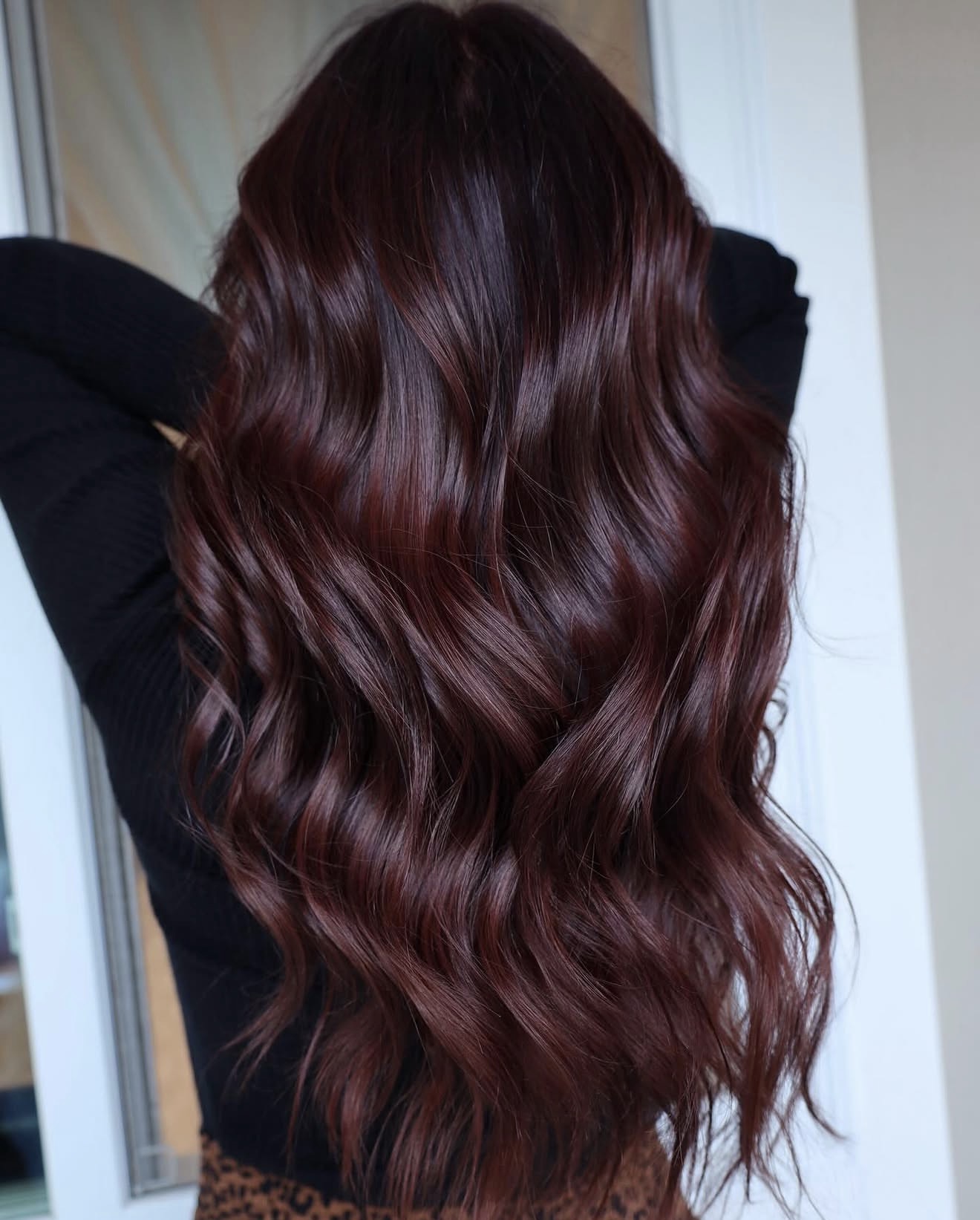 Deep Cherry Cola Waves With Subtle Red Undertones