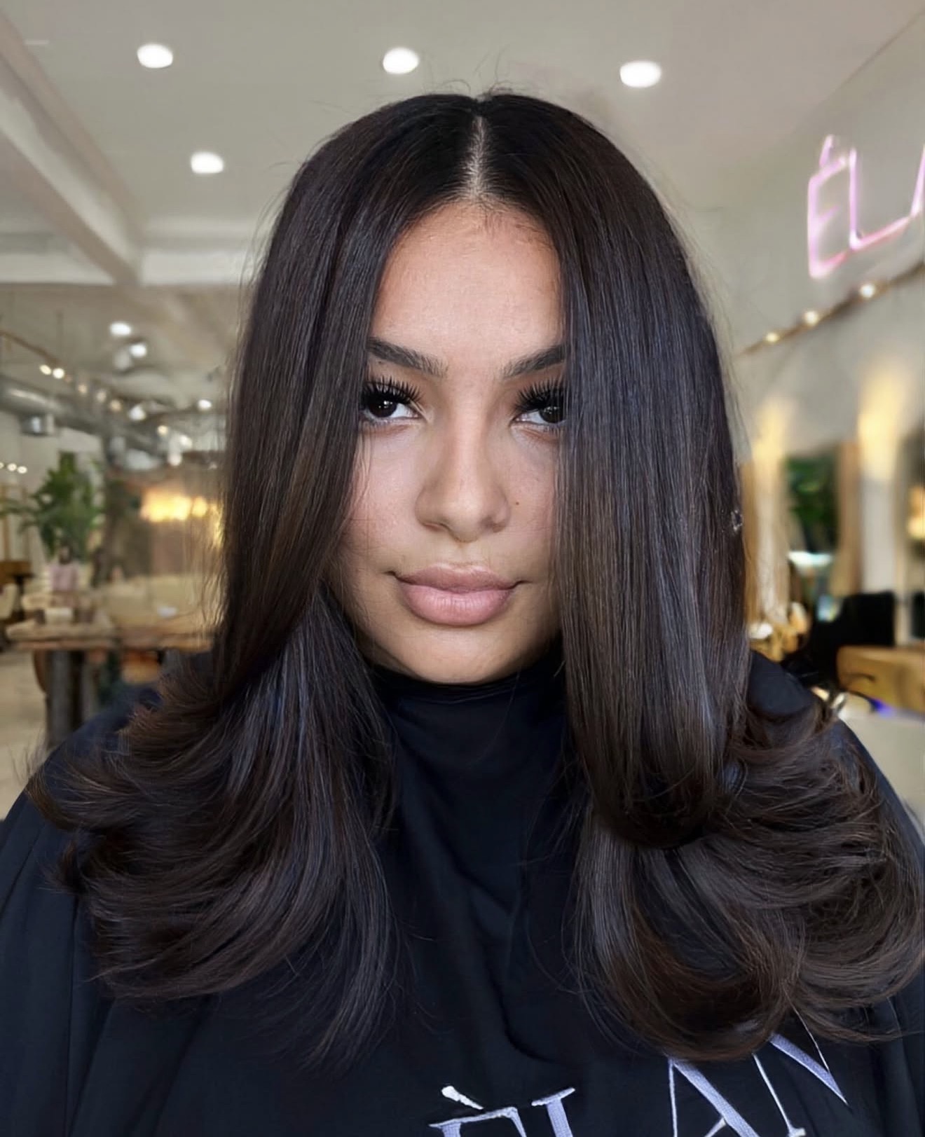 Dimensional Chocolate Brown With Soft Waves