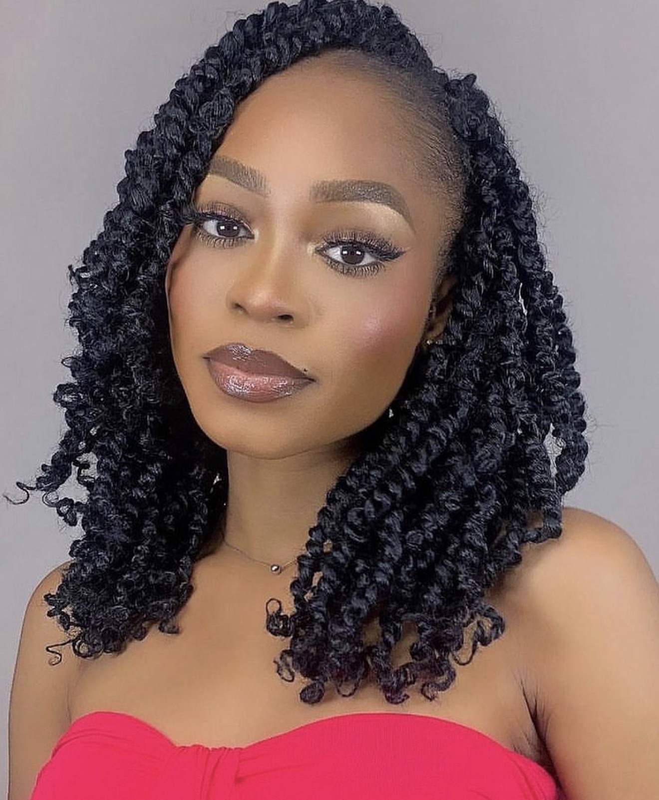 Effortless Shoulder-Length Passion Twists