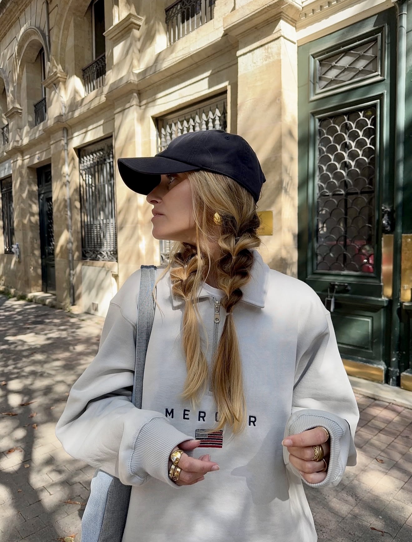 Effortless Twin Braids With Baseball Cap