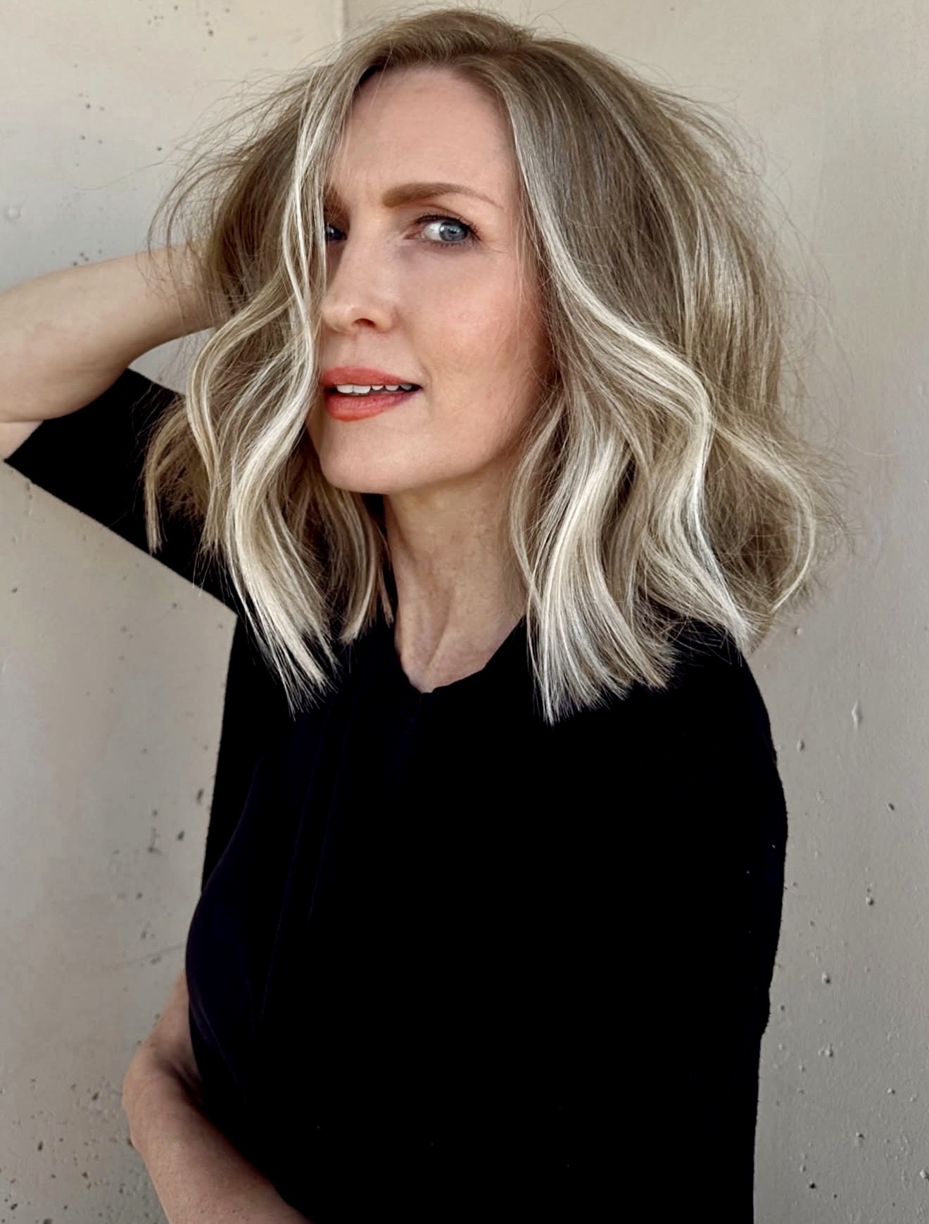 Grown-Out Blonde Balayage With Loose Beachy Waves