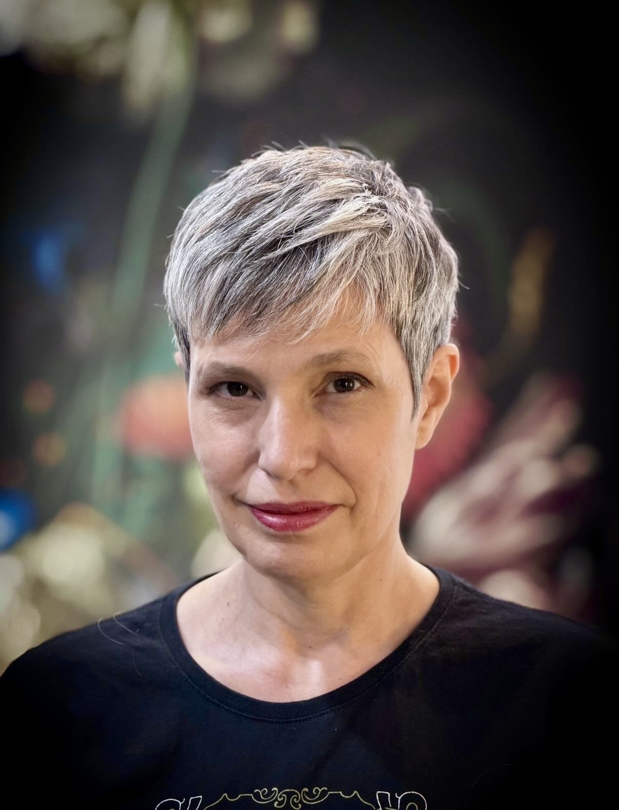 Layered Pixie With Textured Ash Blonde Highlights