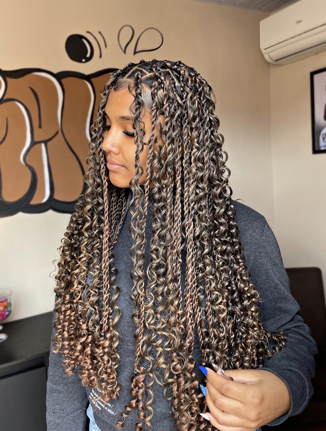 Long Curly Boho Passion Twists