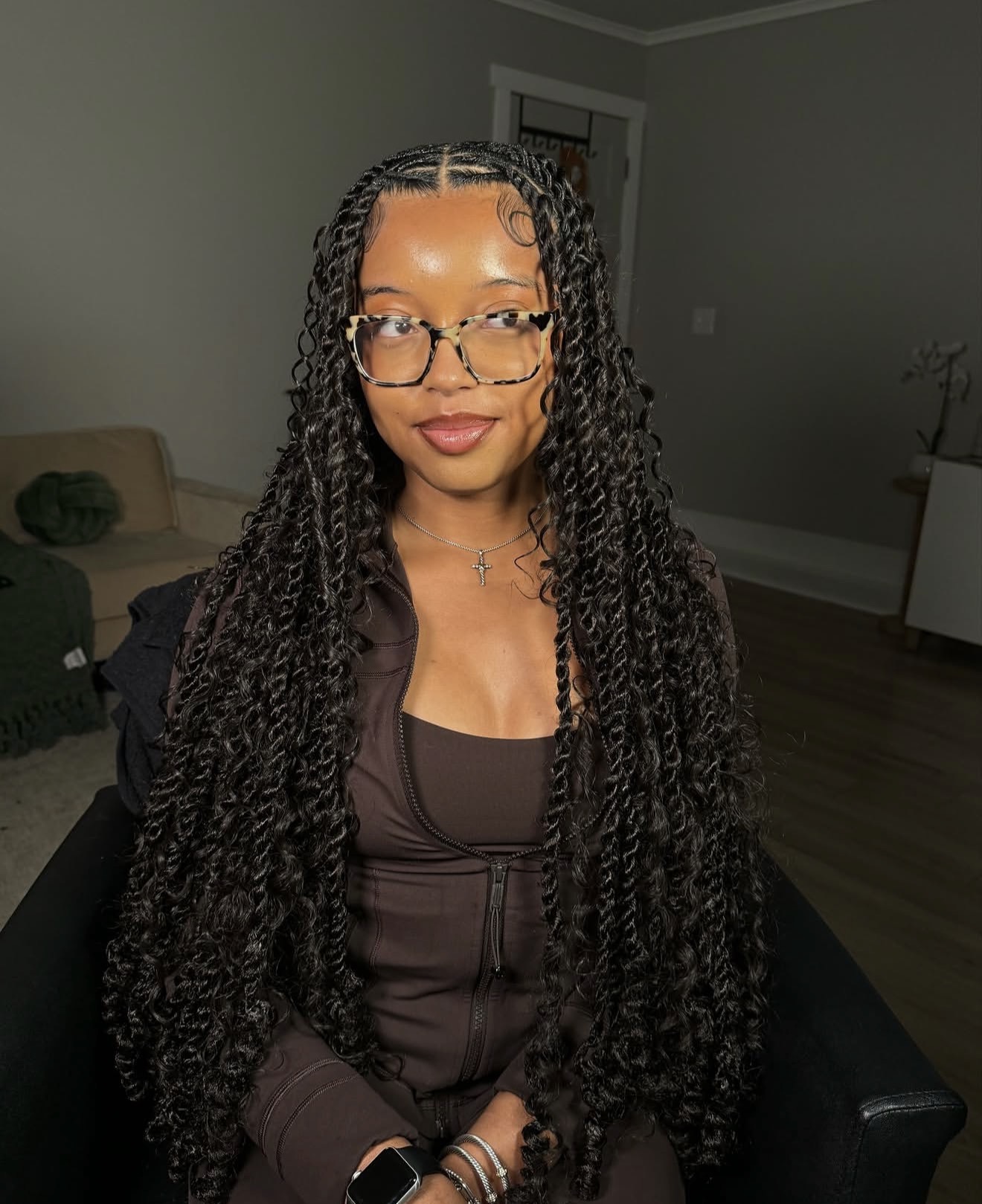 Long Passion Twists With Baby Hairs