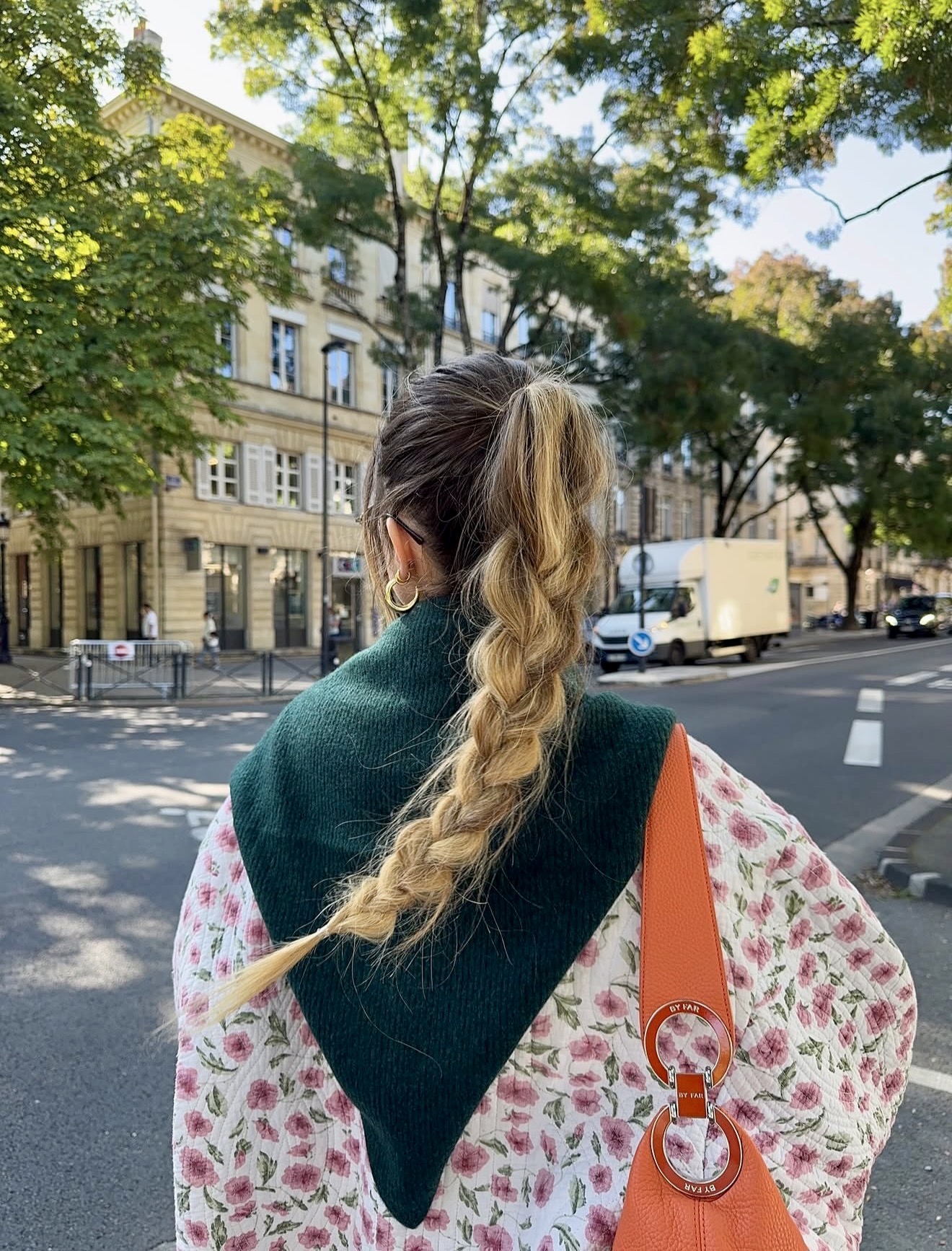 Messy Boho Braid With Honey Blonde Highlights