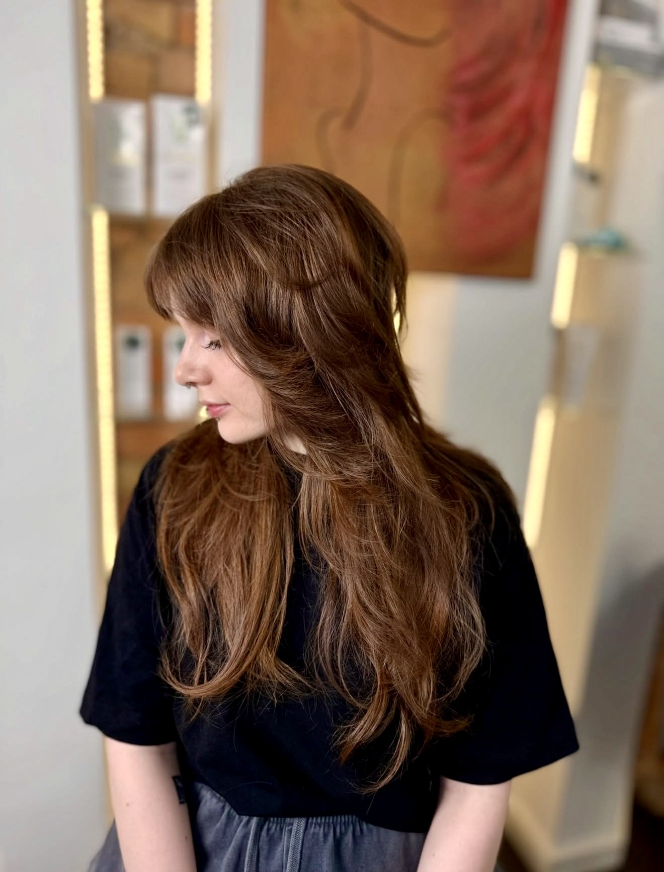 Modern Wolf Cut With Face Framing Layers