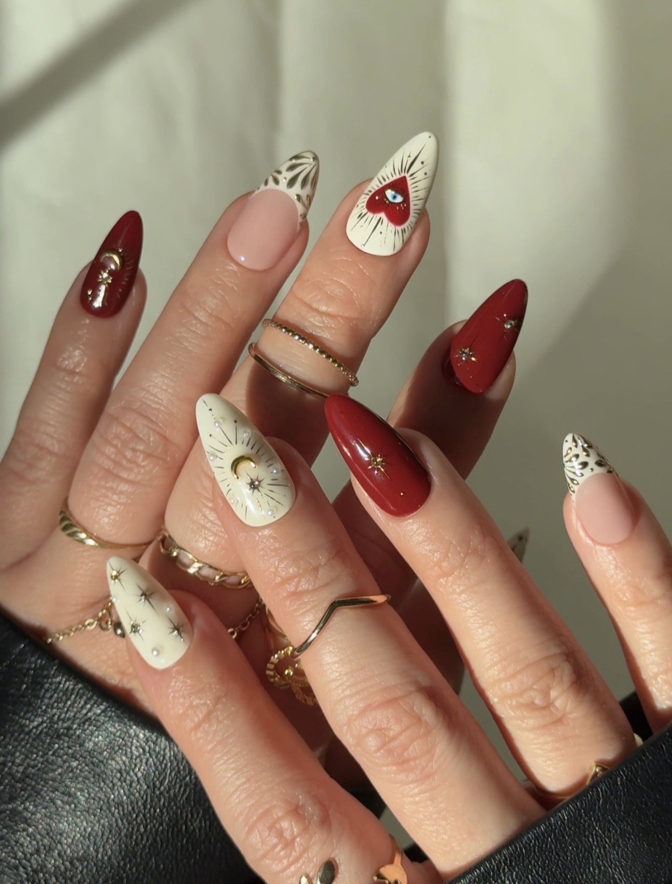 Mystic Eye & Celestial Almond Nails