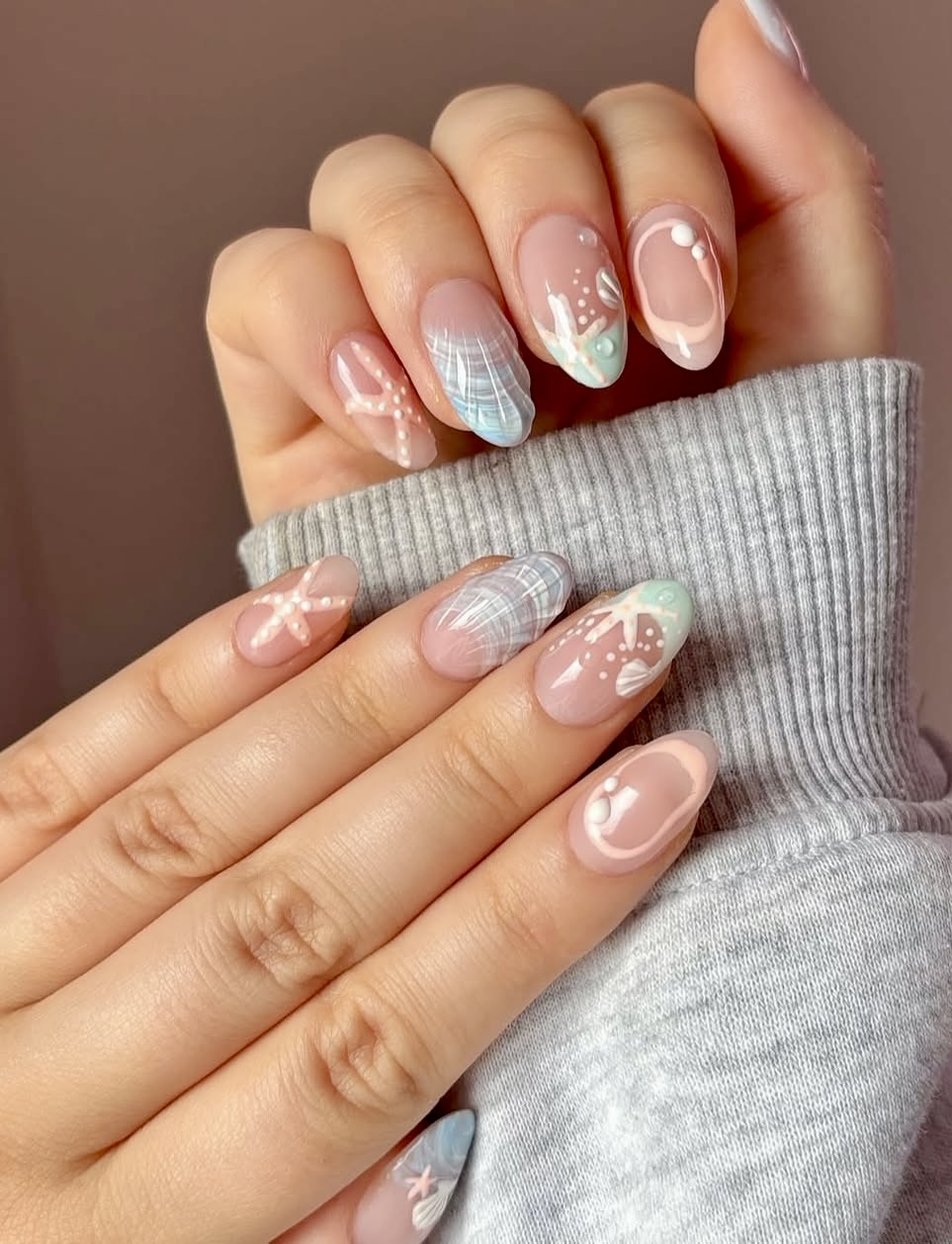 Playful Seashell & Starfish Beach Vibes