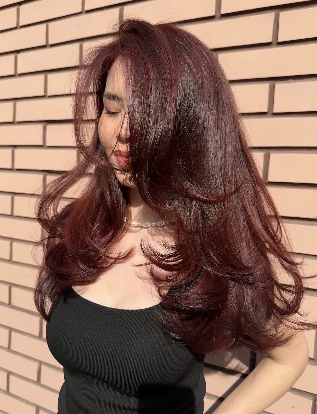 Rich Cherry Cola Layers With Subtle Red Tones