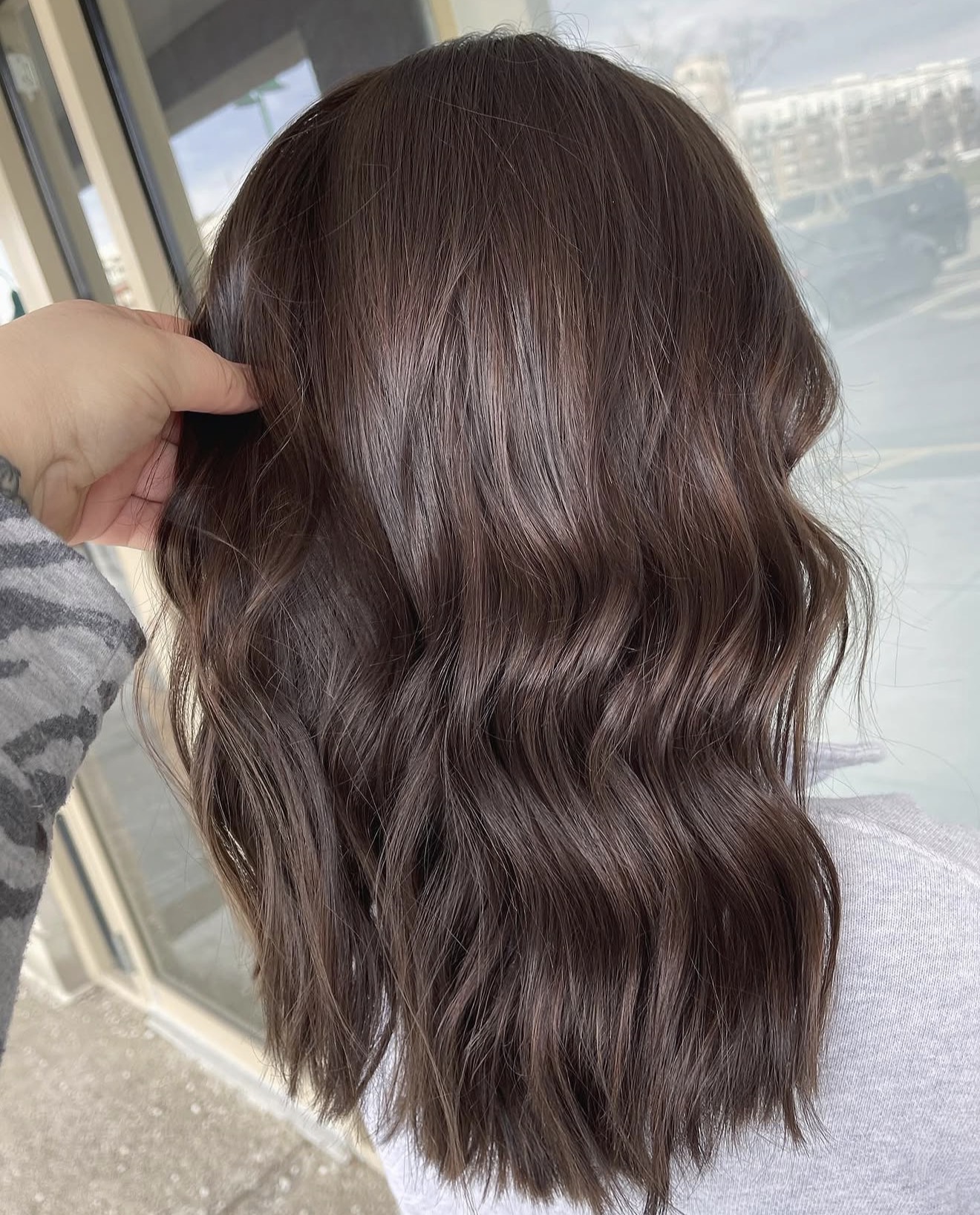 Rich Chocolate Brown Waves With Subtle Ash Tones
