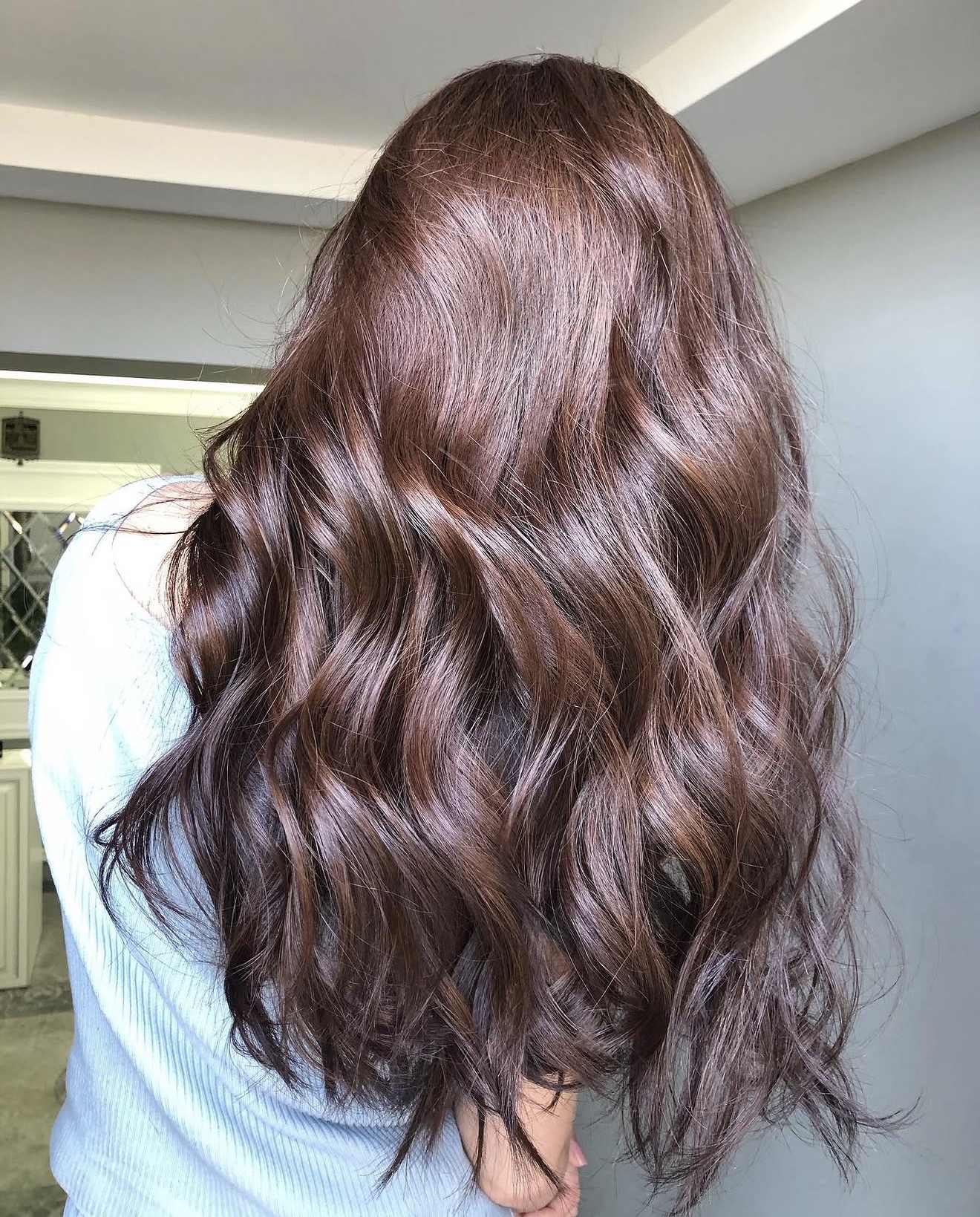 Rich Chocolate Brown With Subtle Waves
