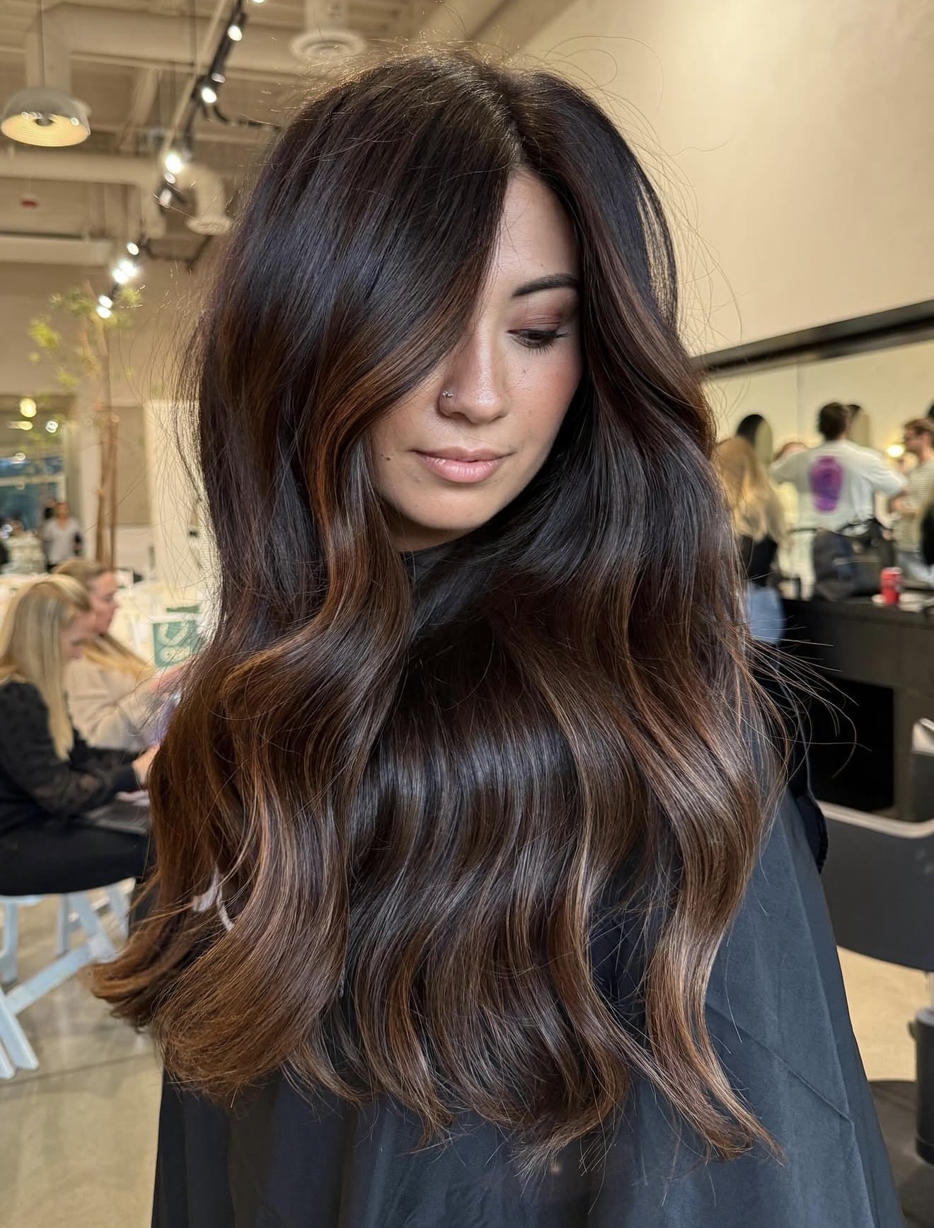 Rich Chocolate Brown With Warm Copper Highlights