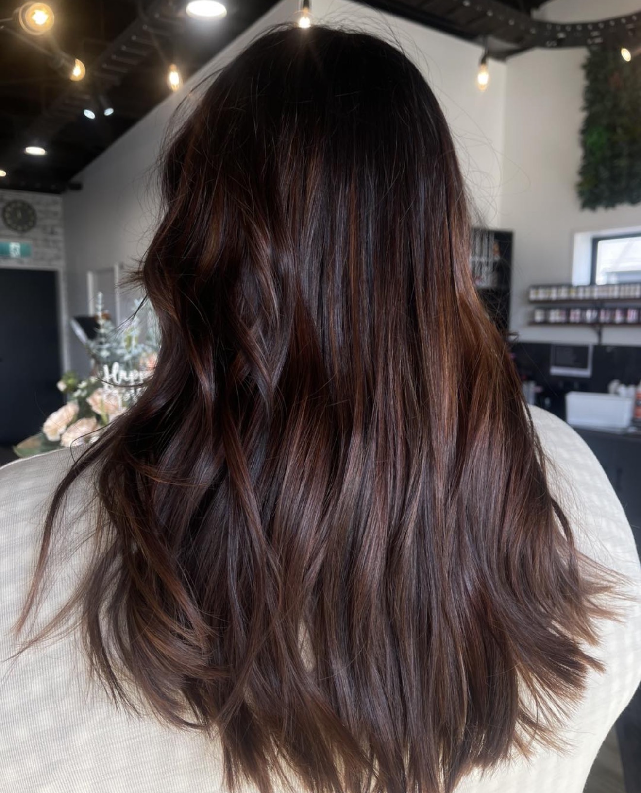 Rich Espresso Brown With Subtle Reddish Highlights