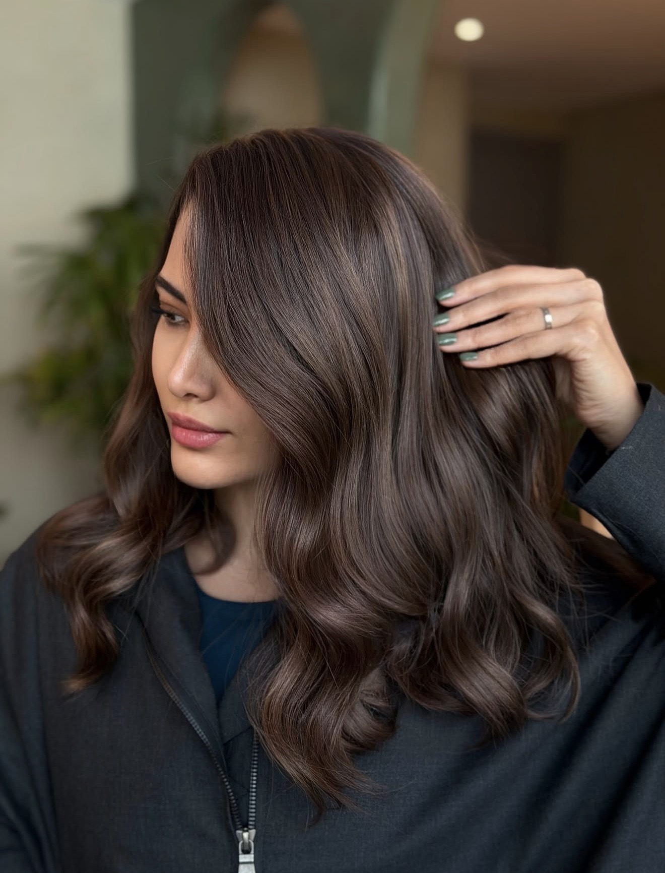 Rich Mushroom Brown With Subtle Ashy Highlights
