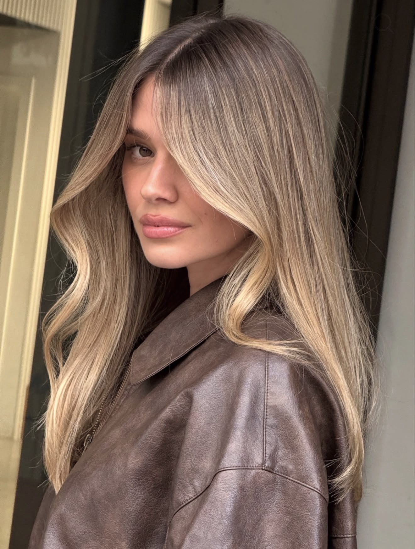 Shaded Golden Blonde Balayage With Soft Waves