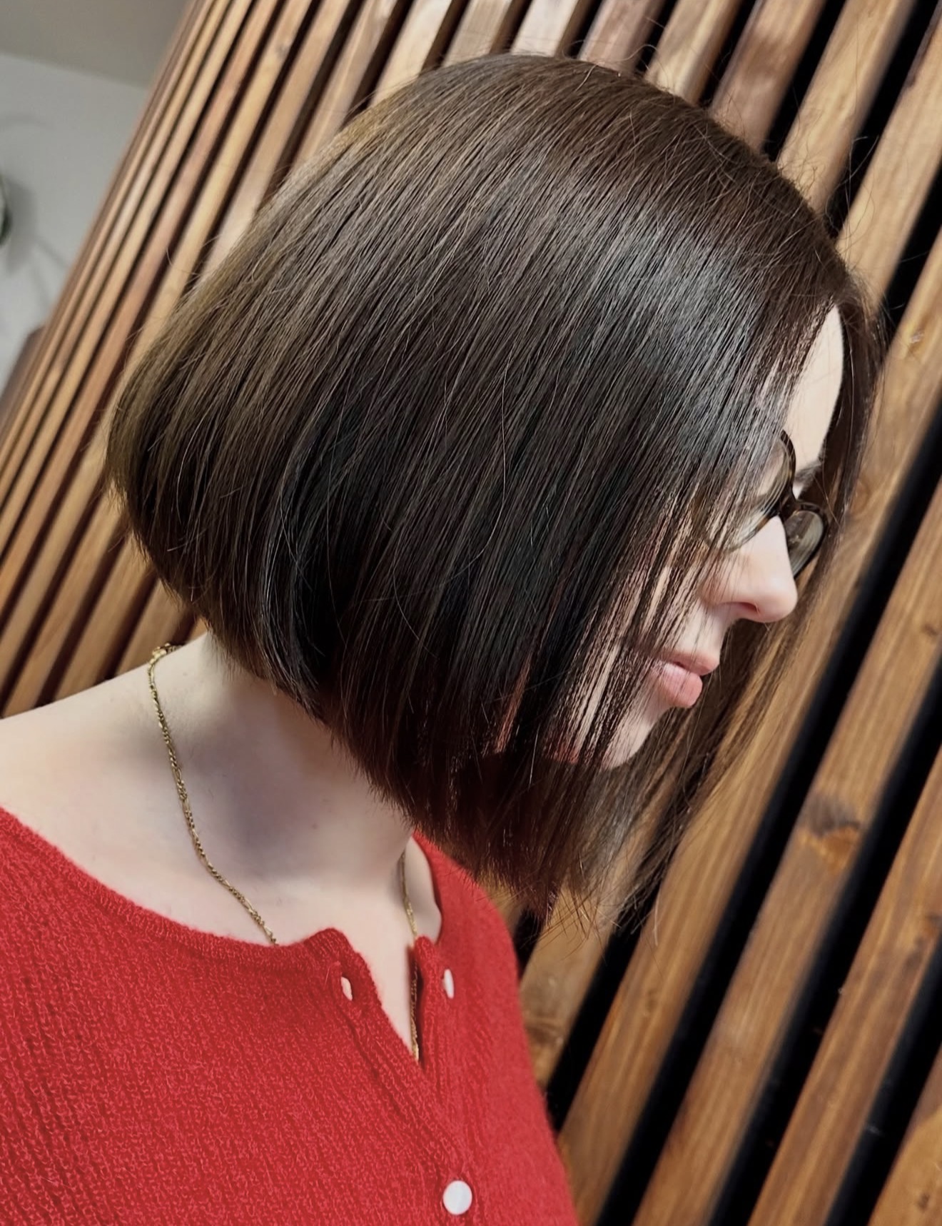 Sleek Asymmetrical Bob With Subtle Inward Curve