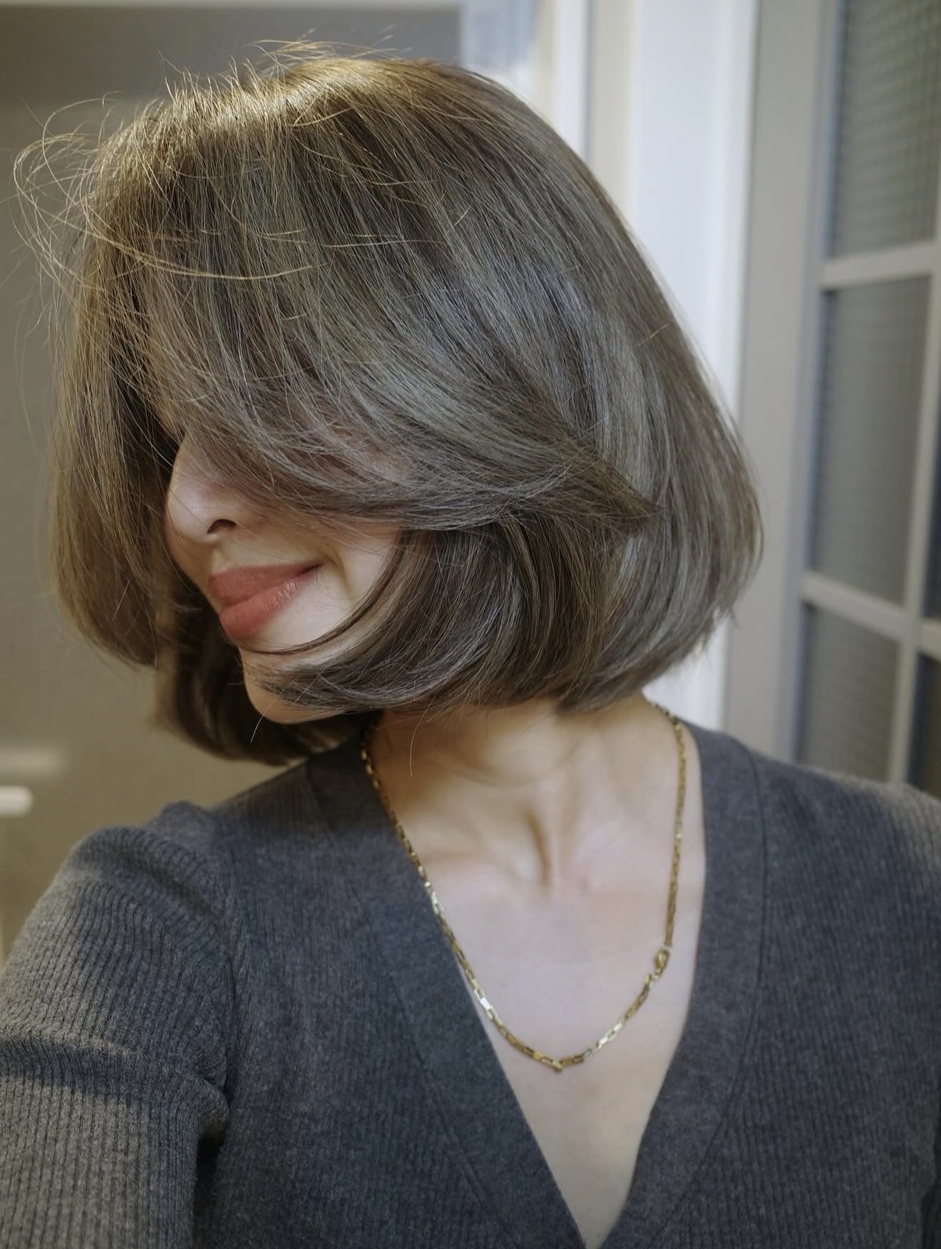 Soft Asymmetrical Bob With Face-Framing Layers