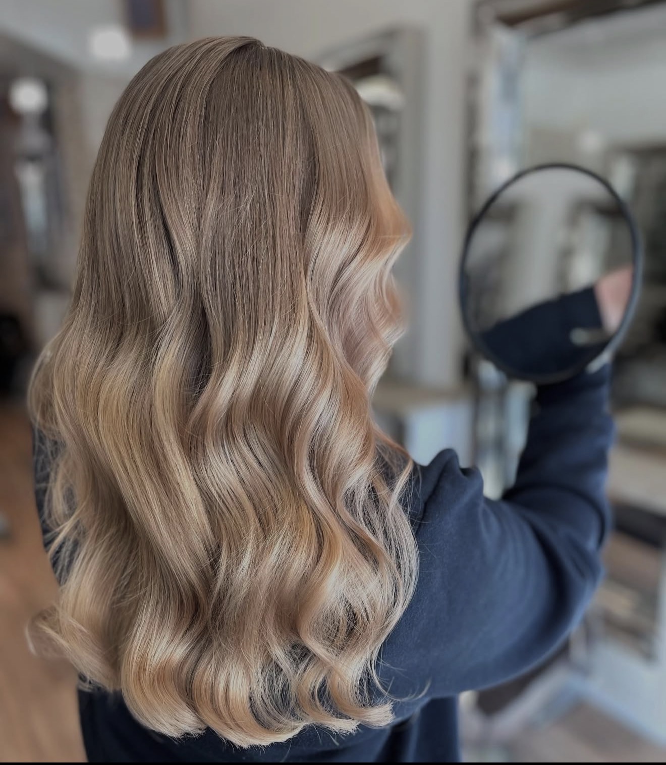 Soft Dirty Blonde Waves With Ash Tones