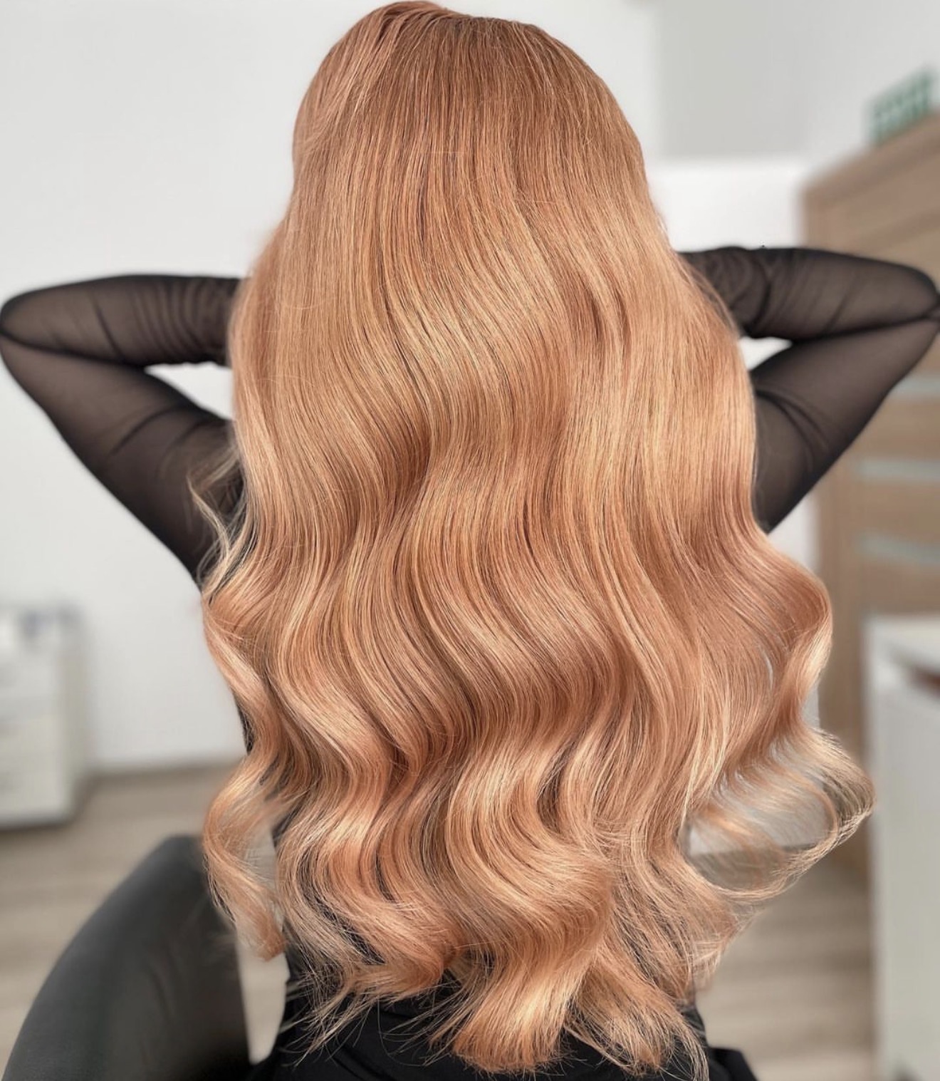 Soft Waves Strawberry Blonde Mid-Back Length
