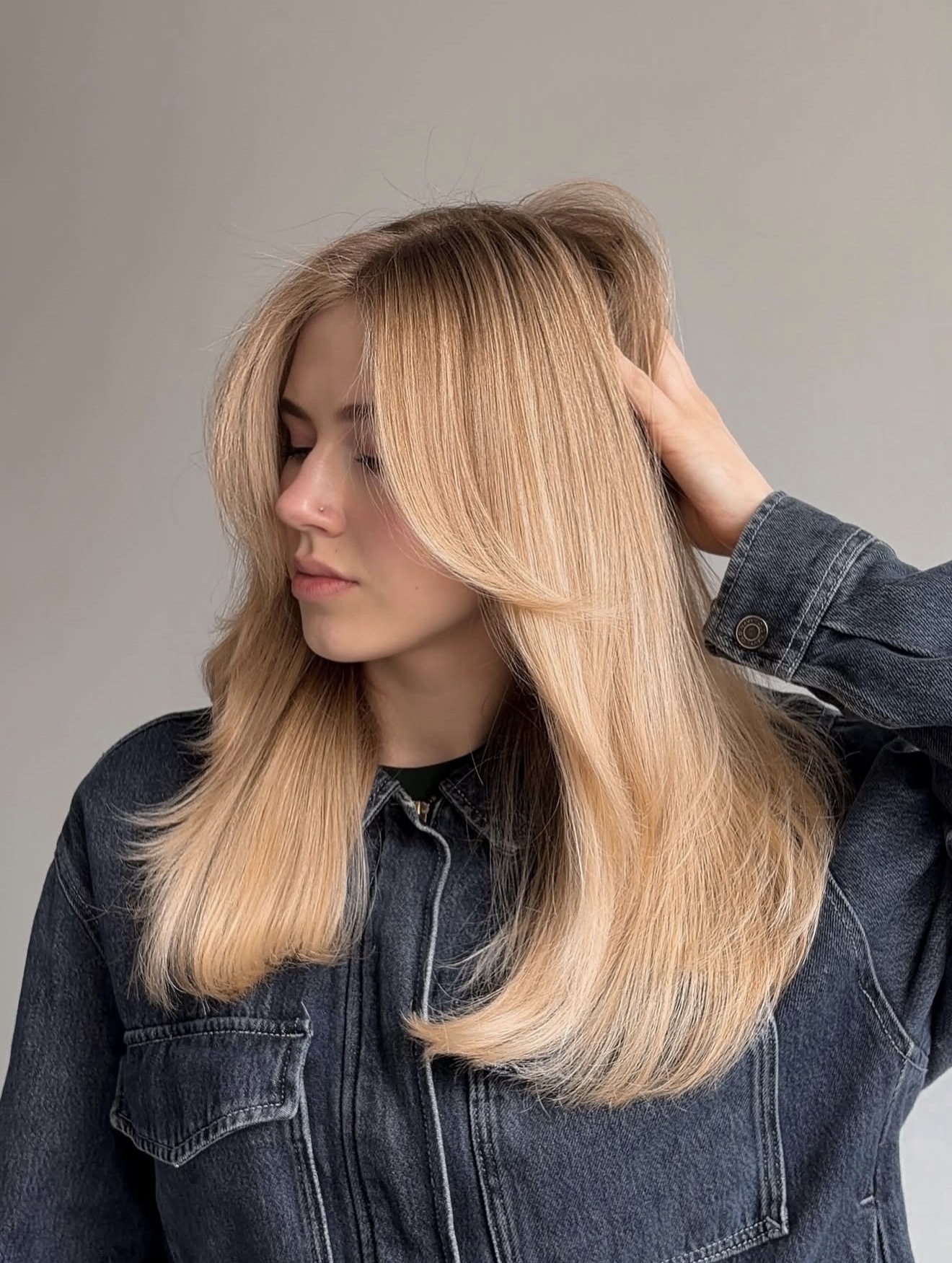 Strawberry Blonde Layers With Soft Face Framing