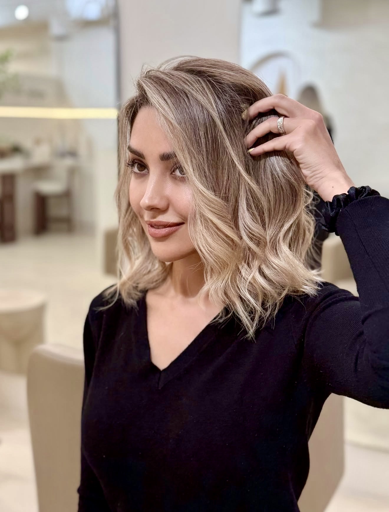 Sun-Kissed Blonde Balayage With Effortless Waves