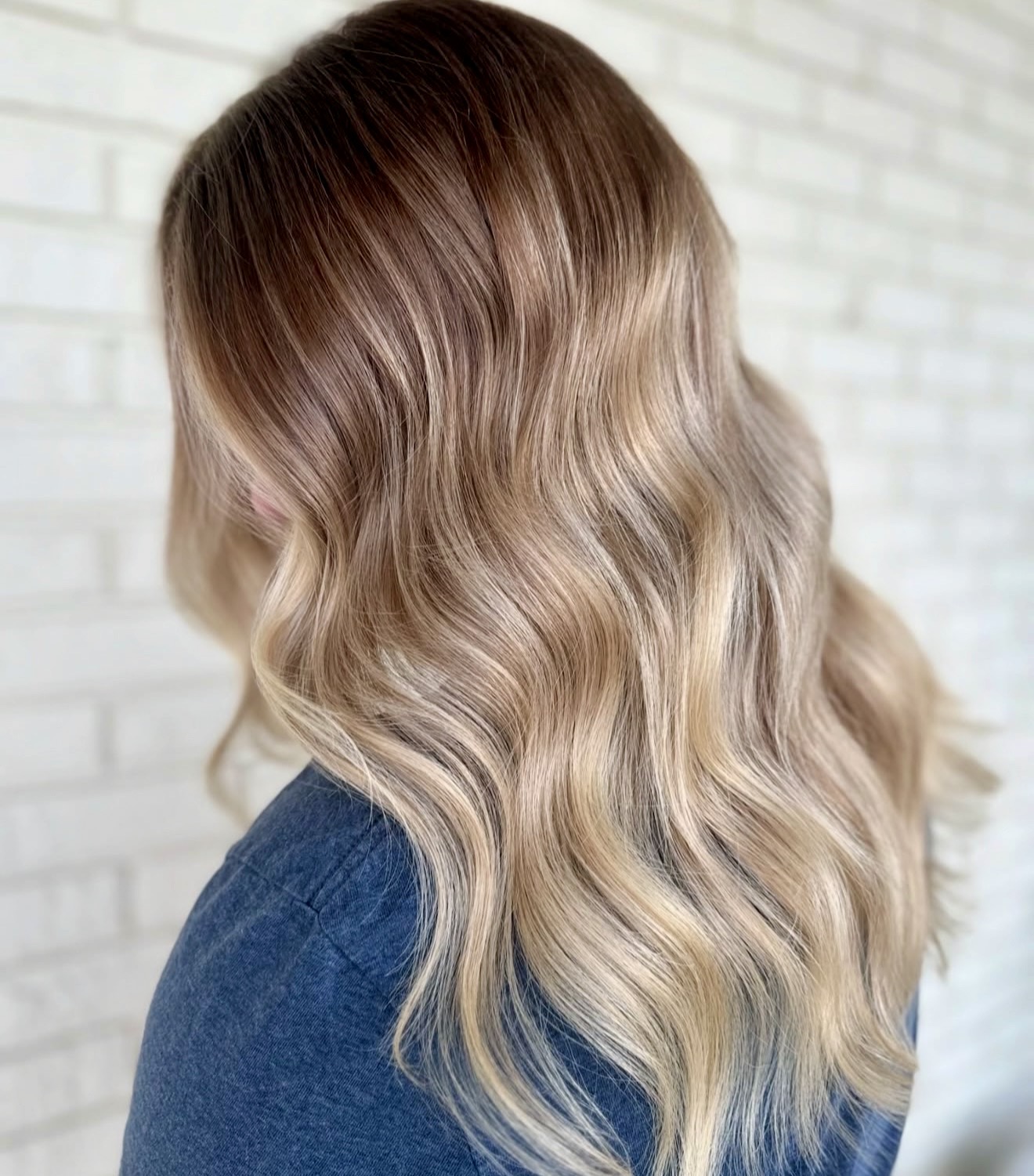 Sun-Kissed Bronde Waves With Face-Framing Layers