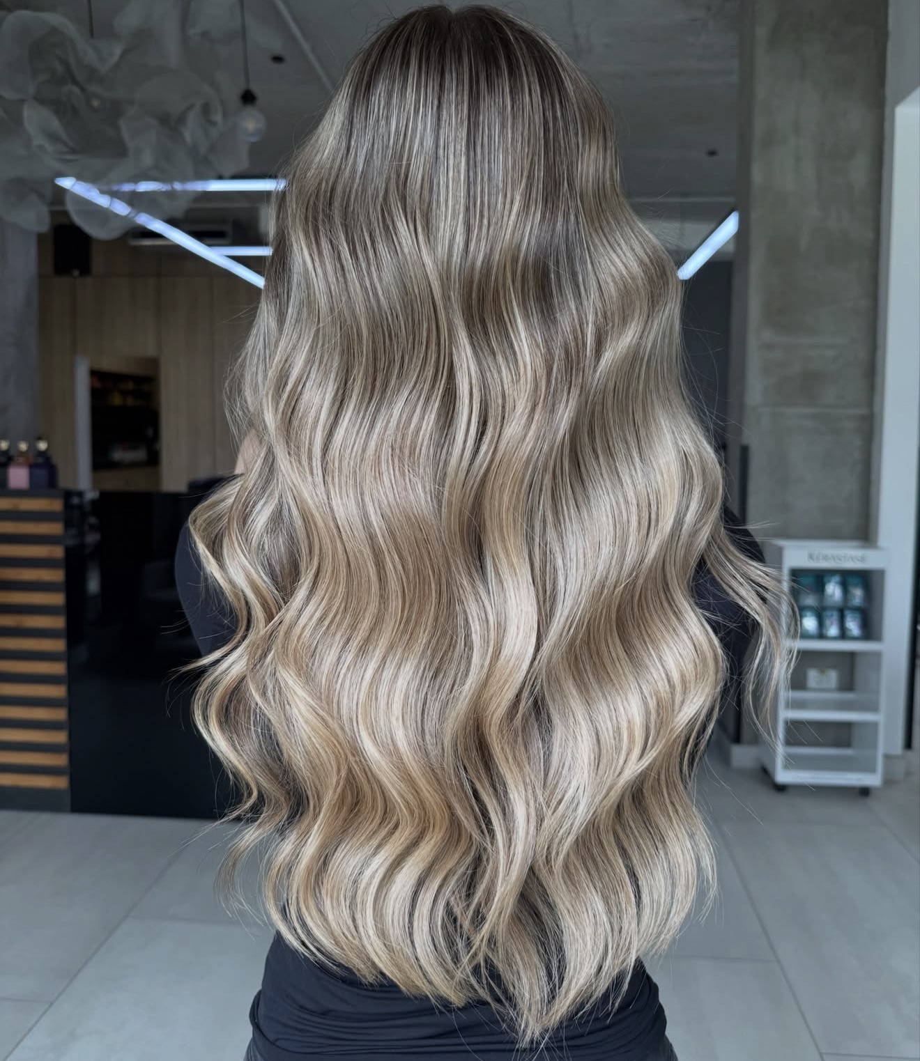 Sun-Kissed Honey Blonde Balayage Waves