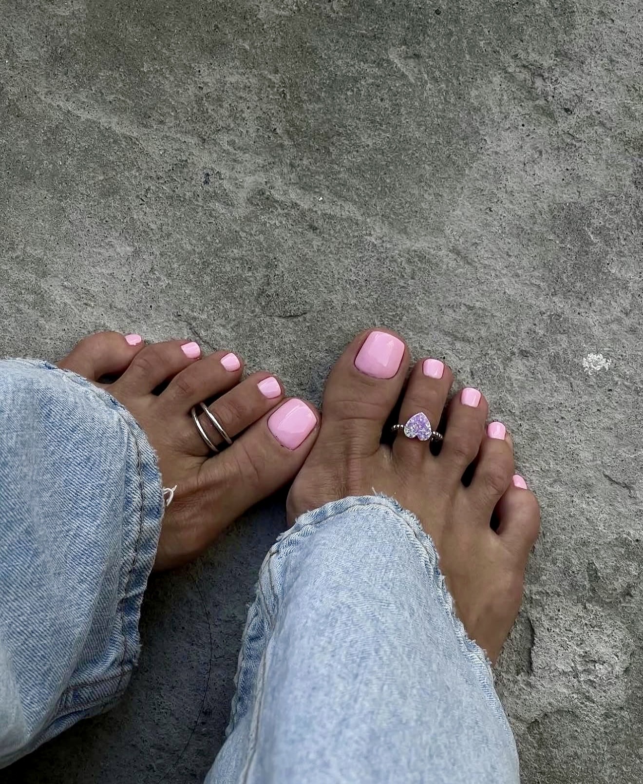 Sweet Pink Square Tip Pedicure