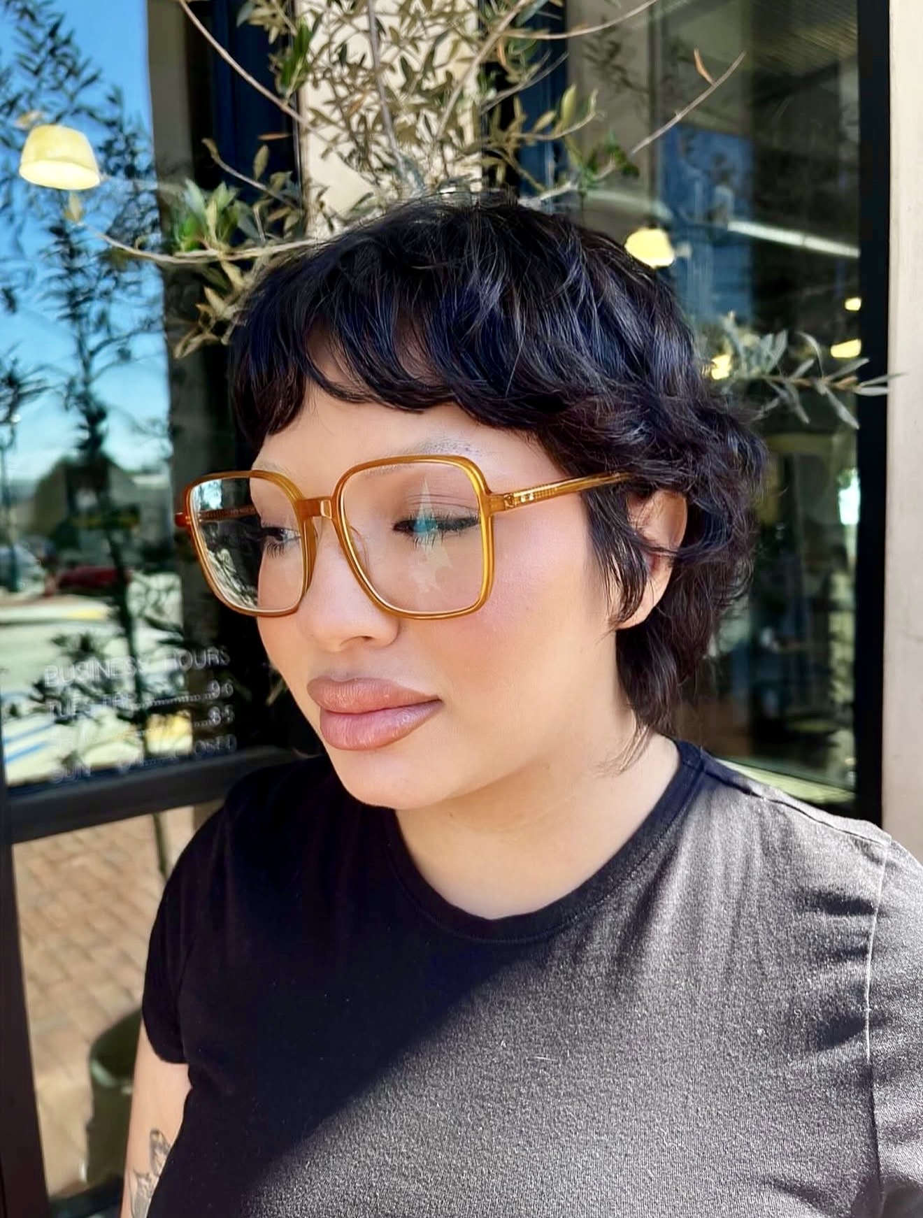 Textured Dark Shag With Choppy Bangs