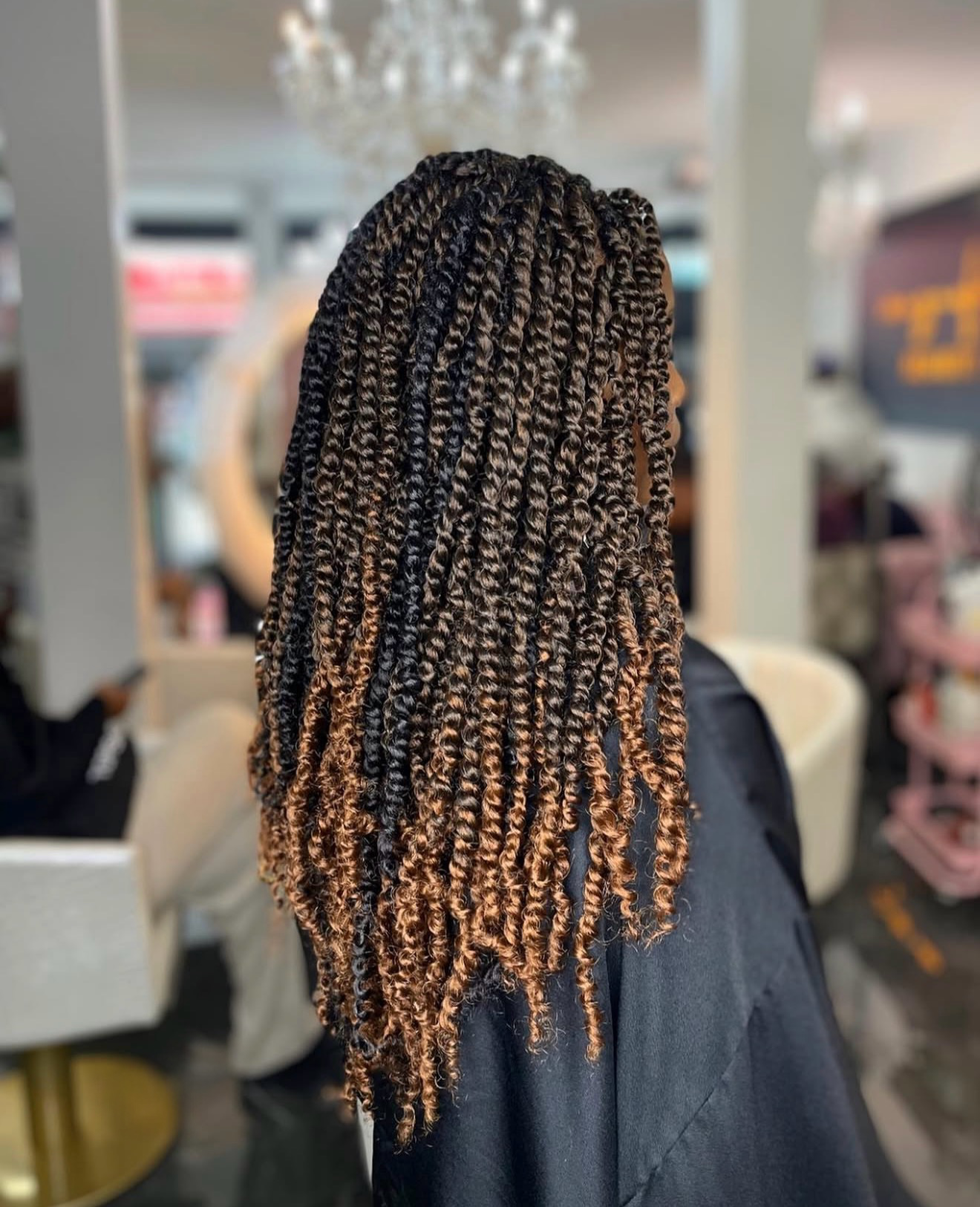 Two-Tone Passion Twists With Auburn Highlights