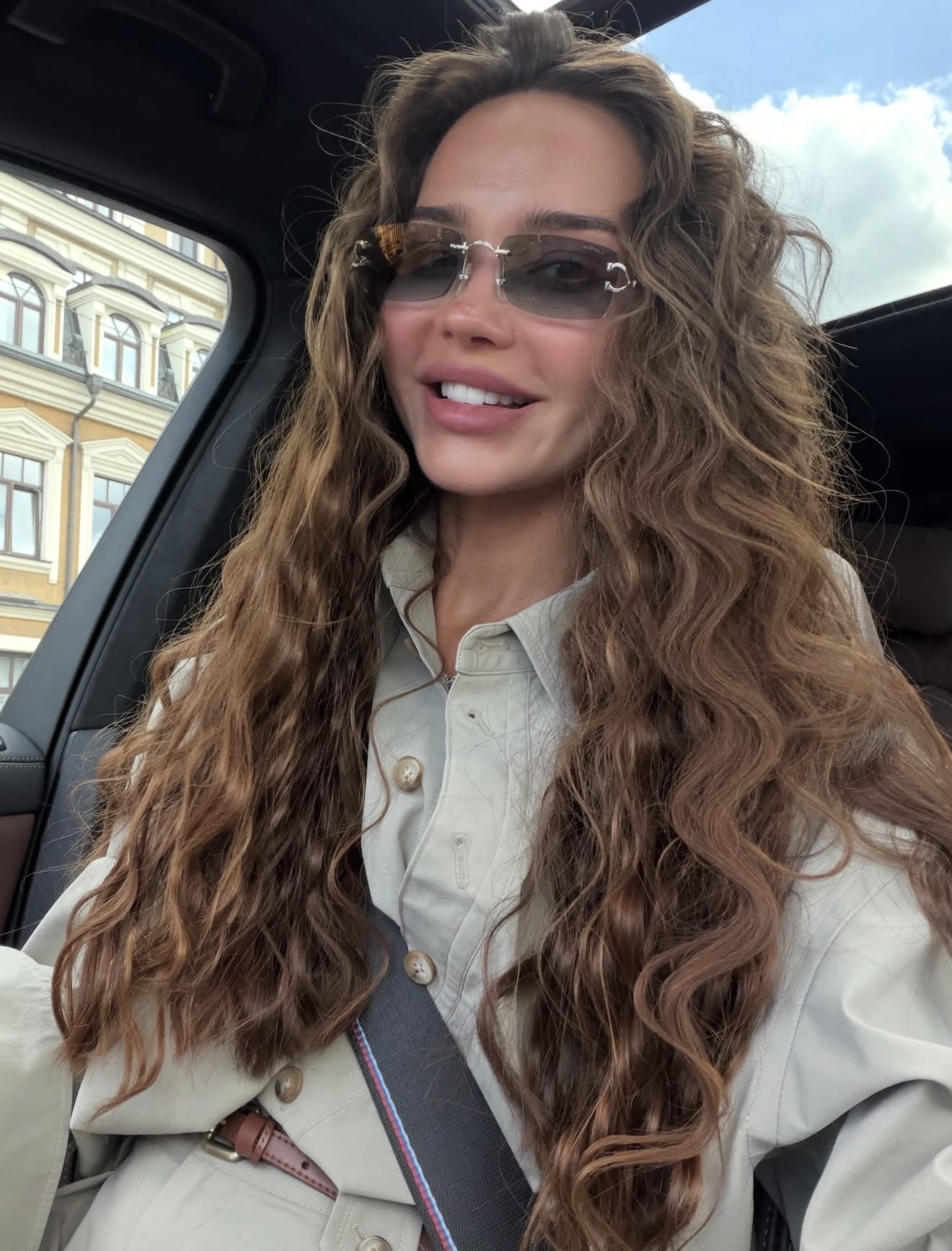 Warm Caramel Balayage With Loose Waves